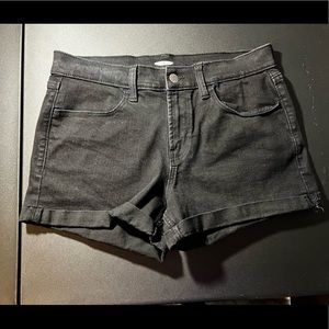 Old Navy black denim shorts